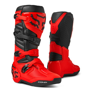 Buty motocyklowe cross offroad mtb FOX Comp Fluo czerwony