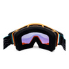 Gogle motocyklowe IMX Sand Orange Matt/Blue/White - Szyba Orange Iridium + Clear (2 Szyby W Zestawie)
