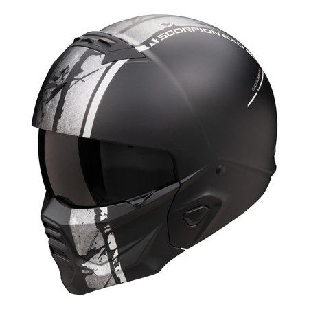 Kask motocyklowy SCORPION EXO-COMBAT II LORD BLACK/SILVER czarny srebrny