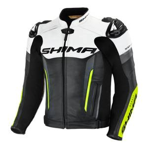 Kurtka motocyklowa sportowa/miejska skórzana Shima BANDIT fluo