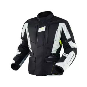 Kurtka motocyklowa tekstylna miejska/turystyczna Rebelhorn HARDY II szary-czarny