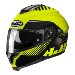 Kask motocyklowy szczękowy HJC C91 Prod czarny/żółty