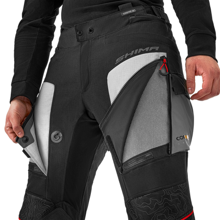 Spodnie motocyklowe SHIMA TRACKER LIGHT GREY szary