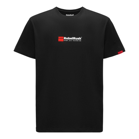 Koszulka codzienna T-shirt REBELRUSH MOTO CROSS BLACK czarny