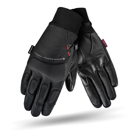 Damskie rękawice motocyklowe miejskie na zimę Shima OSLO WIND czarny