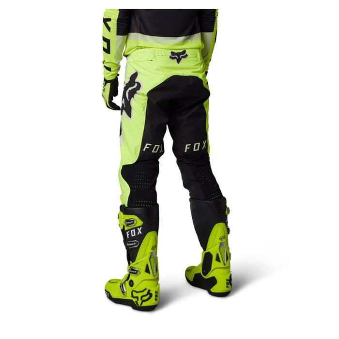 spodnie motocyklowe cross offroad FOX Flexair Efekt Fluo żółty