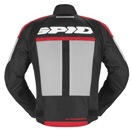Kurtka motocyklowa SPIDI PROGRESSIVE NET H2OUT RED czerwony szary czarny