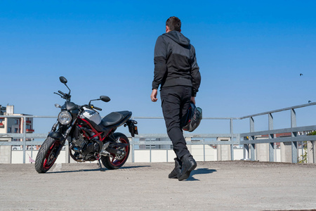 Kurtka motocyklowa tekstylna miejska Shima DAYBREAKER szary/czarny