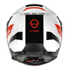 Kask motocyklowy SCHUBERTH C5 ECE ECLIPSE RED biały czarny czerwony