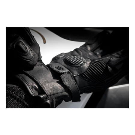 Damskie rękawice motocyklowe turystyczne Shima GT-1 WP czarny