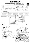 Oparcie pasażera kufra motocyklowego SHAD do Keeway Superlight 125