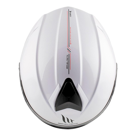 Kask motocyklowy MT GENESIS SV SOLID GLOSS PEARL WHITE biały