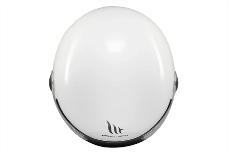 Kask motocyklowy MT STREET S SOLID GLOSS PEARL WHITE biały