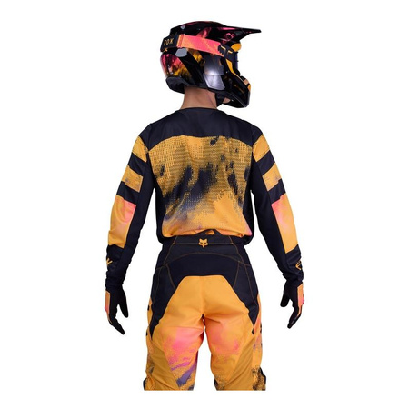 Bluza motocyklowa cross FOX 180 KAIROS TANGERINE czarny żółty