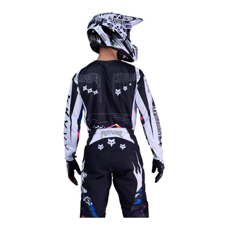 Bluza motocyklowa cross FOX 180 IMAGE COSMO WHITE/BLACK biały czarny