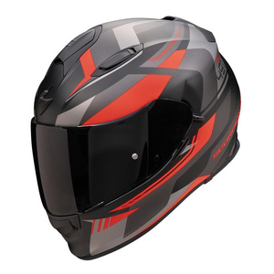 Kask motocyklowy SCORPION EXO-491 ABILIS BLACK/SILVER/RED czarny srebrny czerwony