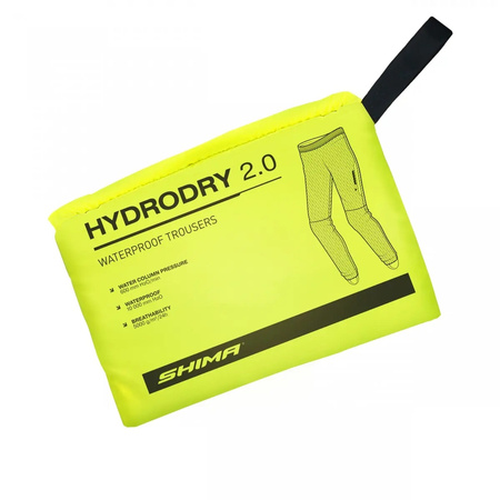 Przeciwdeszczowe odblaskowe spodnie motocyklowe Shima HYDRODRY 2.0 czarny unisex