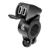 LAMPA Usb-Fix Trek, podwójna, wodoodporna ładowarka USB mocowana na kierownicy - Ultra Fast Charge - 5400 mA - 12/24 V