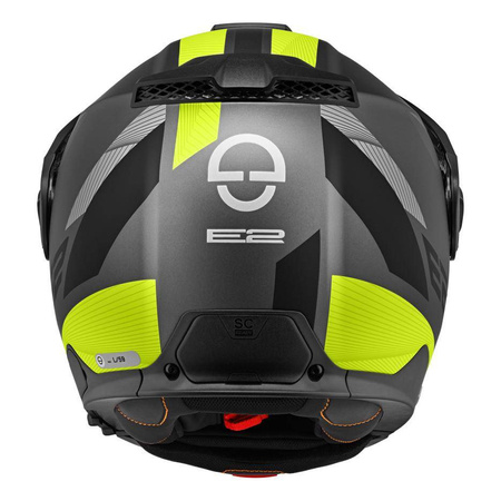 Kask motocyklowy SCHUBERTH E2 ECE DEFENDER YELLOW czarny szary żółty fluo