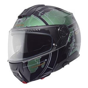 Kask motocyklowy SCHUBERTH C5 ECE GLOBE GREEN zielony czarny