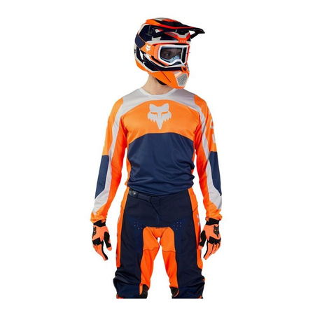 Bluza koszulka motocyklowa rowerowa cross offroad mtb FOX 180 Nitro Fluo pomarańczowy