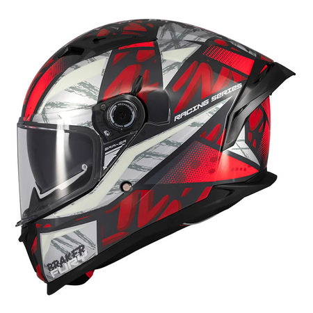 Kask motocyklowy MT BRAKER SV FURY BLACK/GREY/RED