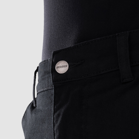 Spodnie jeans damskie OZONE JANE LADY JOGGER FIT BLACK czarny