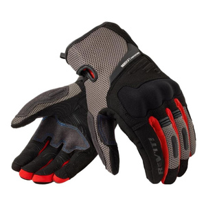Rękawice motocyklowe miejskie REVIT CAVERN GREY/RED szary czerwony czarny