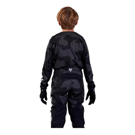 Dziecięca bluza koszulka motocyklowa rowerowa cross mtb FOX 180 Bnkr czarny Camo Junior