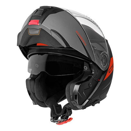 Kask motocyklowy SCHUBERTH C5 ECE ECLIPSE ANTHRACITE czarny grafitowy czerwony