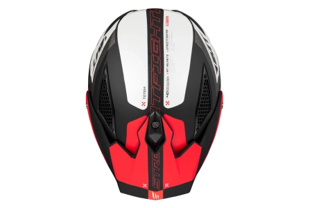 Kask motocyklowy MT STREETFIGHTER SV S TOTEM MATT PEARL RED czerwony szary czarny