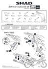 Stelaż boczny 3P SHAD kufra motocyklowego do Zontes T310 X310