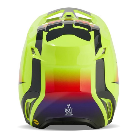 Kask cross offroad motocyklowy FOX V1 Flora Helmet żółty