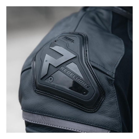 Kurtka motocyklowa skórzana Rebelhorn VANDAL czarny