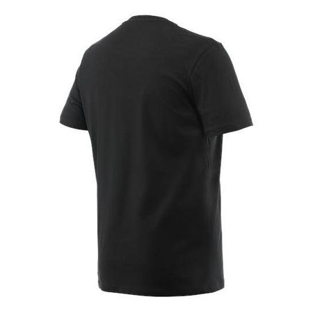 Koszulka codzienna T-shirt DAINESE STRIPES BLACK/RED czarny czerwony
