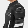 Kurtka motocyklowa tekstylna miejska/sportowa Shima SOLID 2.0 czarny/biały