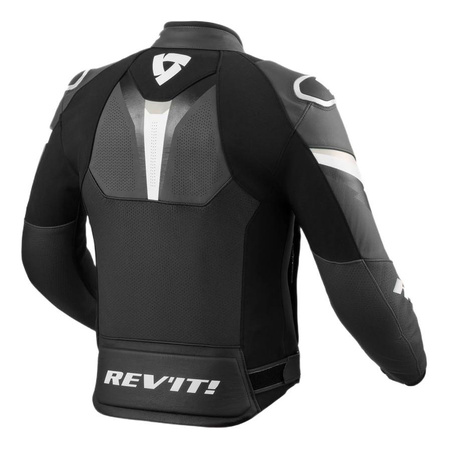 Kurtka skórzana REVIT QUANTUM 3 BLACK/ANTHRACITE czarny szary