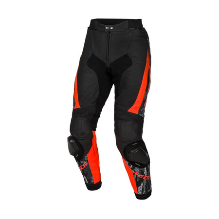 Spodnie motocyklowe SECA SRS II FLUO RED czerwony fluo czarny szary