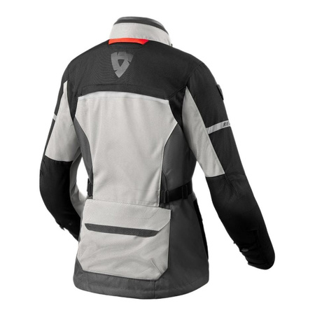 Kurtka motocyklowa damska REVIT OUTBACK 4 H2O LADY SILVER/BLACK srebrny czarny czerwony fluo
