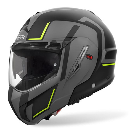Kask motocyklowy AIROH MATHISSE II GENIUS YELLOW MATT żółty fluo szary czarny
