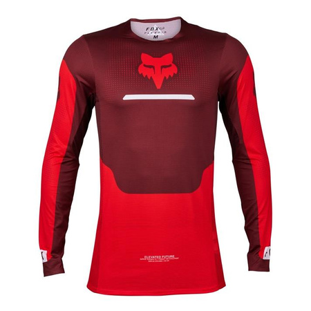 Bluza koszulka motocyklowa rowerowa cross offroad mtb FOX Flexair Optical Fluo czerwony