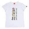 Koszulka codzienna T-shirt damski DAVCA LIKE YOU biały