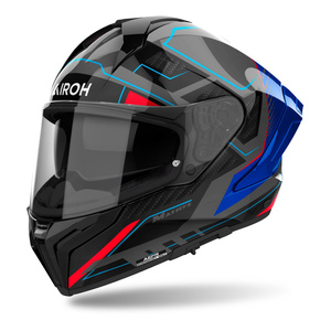 Kask motocyklowy AIROH MATRYX ROCKET BLUE/RED GLOSS niebieski czerwony szary czarny