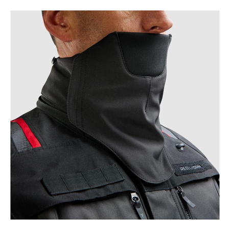 Kurtka motocyklowa tekstylna Rebelhorn CUBBY V czarny-antracyt-żółty fluo