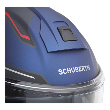 Kask motocyklowy SCHUBERTH C5 ECE OMEGA BLUE niebieski czerwony czarny biały