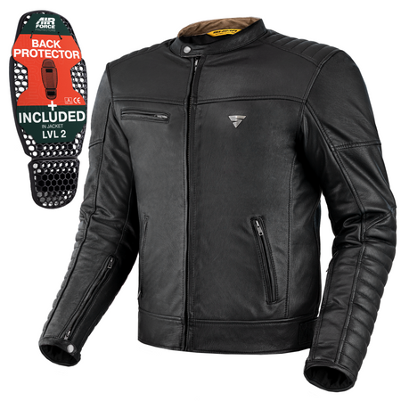 Kurtka motocyklowa skórzana miejska Shima WINCHESTER 2.0 czarny