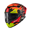 Kask motocyklowy integralny MT THUNDER 4 SV YAMANAKA 2024 czerwony żółty czarny