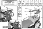 KAPPA Stelaż kufra motocyklowego centralnego BMW F 650GS (04-07), G (04-07) ( Z PŁYTĄ MONOKEY )