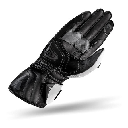 Rękawice motocyklowe sportowe skórzane Shima STR-2 GLOVES biały