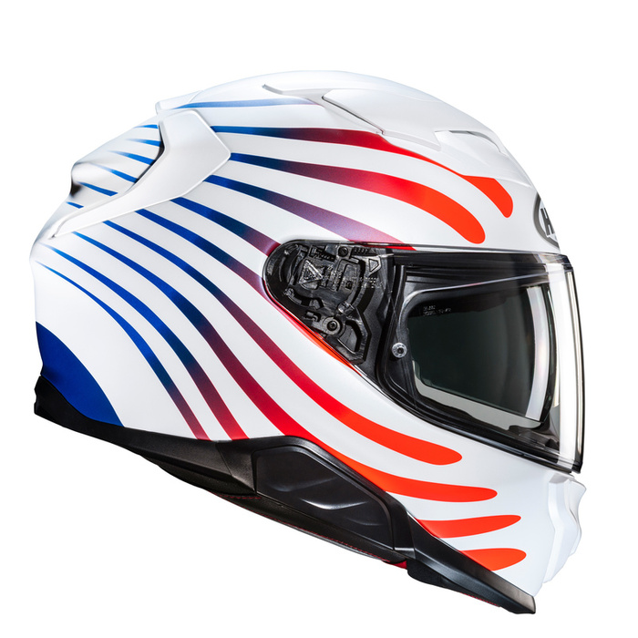 Kask motocyklowy integralny HJC F71 Zen biały/czerwony